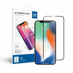 Tempered Glass Blue Star - APP IPHONE X 5D Full Cover black