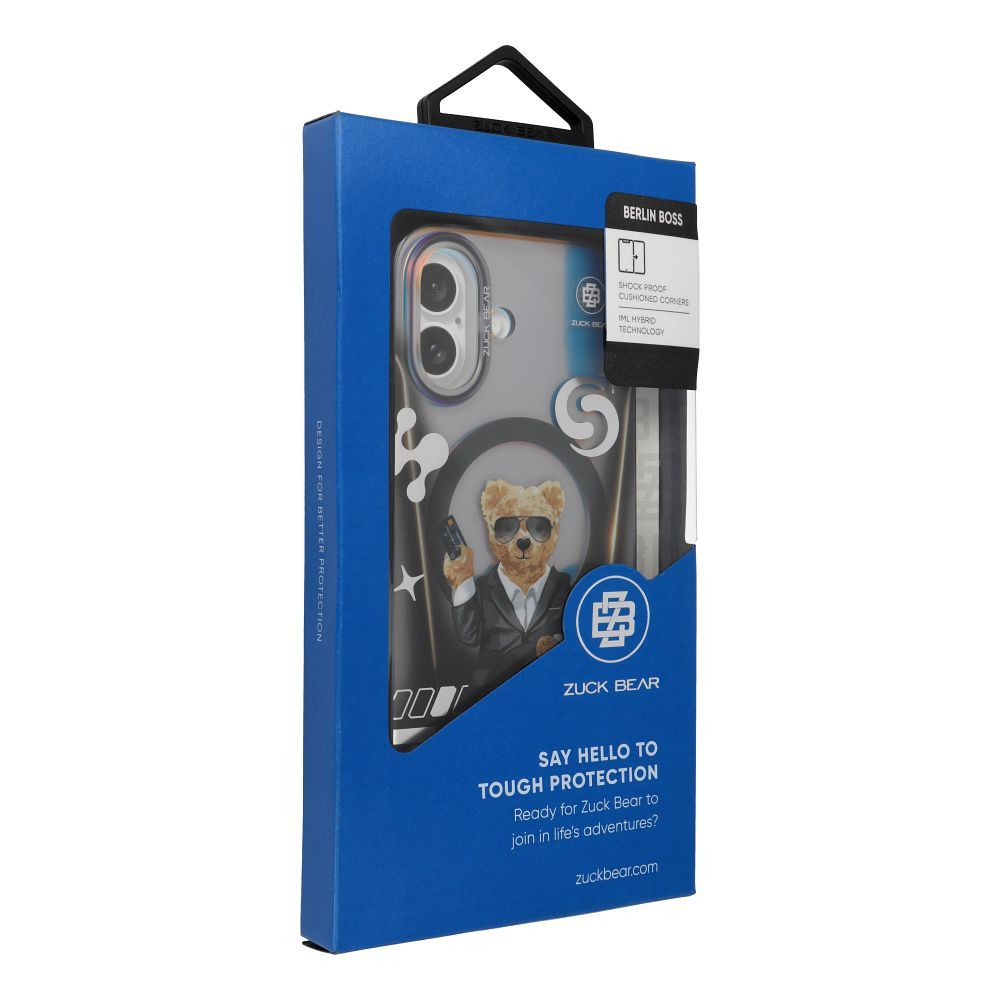 ZUCK BEAR case BERLIN BOSS MAG compatible with MagSafe for IPHONE 16 Pro Max eins suave