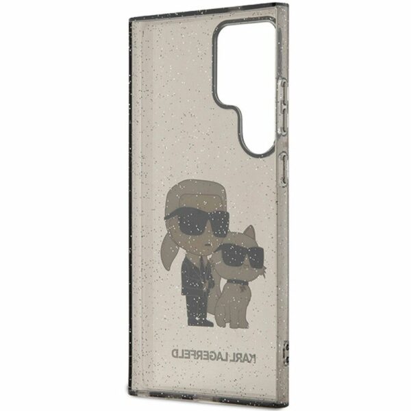 KARL LAGERFELD case for SAMSUNG S24 Ultra KLHCS24LHNKCTGK (IML GLIT NFT K&C) black
