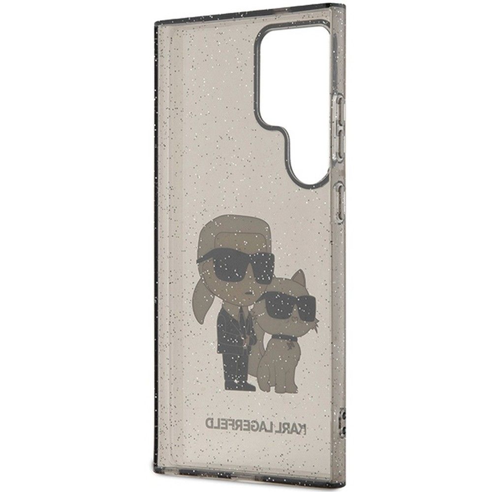 KARL LAGERFELD case for SAMSUNG S24 Ultra KLHCS24LHNKCTGK (IML GLIT NFT K&C) black