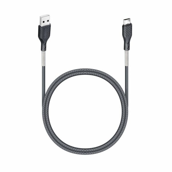 FORCELL F-ENERGY Carbon CB-03A cable USB A to Micro USB 2,4A 18W 1 m black