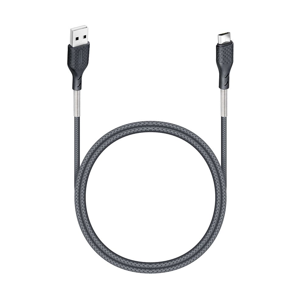 FORCELL F-ENERGY Carbon CB-03A cable USB A to Micro USB 2,4A 18W 1 m black