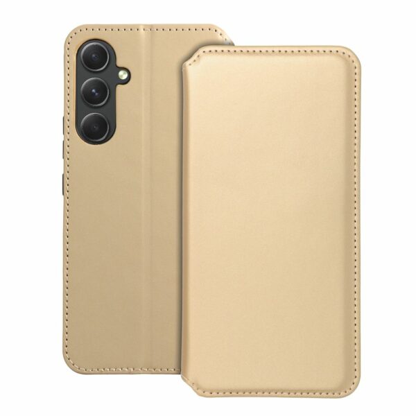 DUAL POCKET Book case for SAMSUNG A54 5G gold
