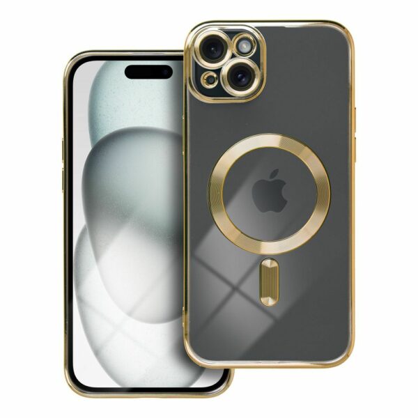 ELECTRO MAG COVER case compatible with MagSafe for IPHONE 15 Plus gold