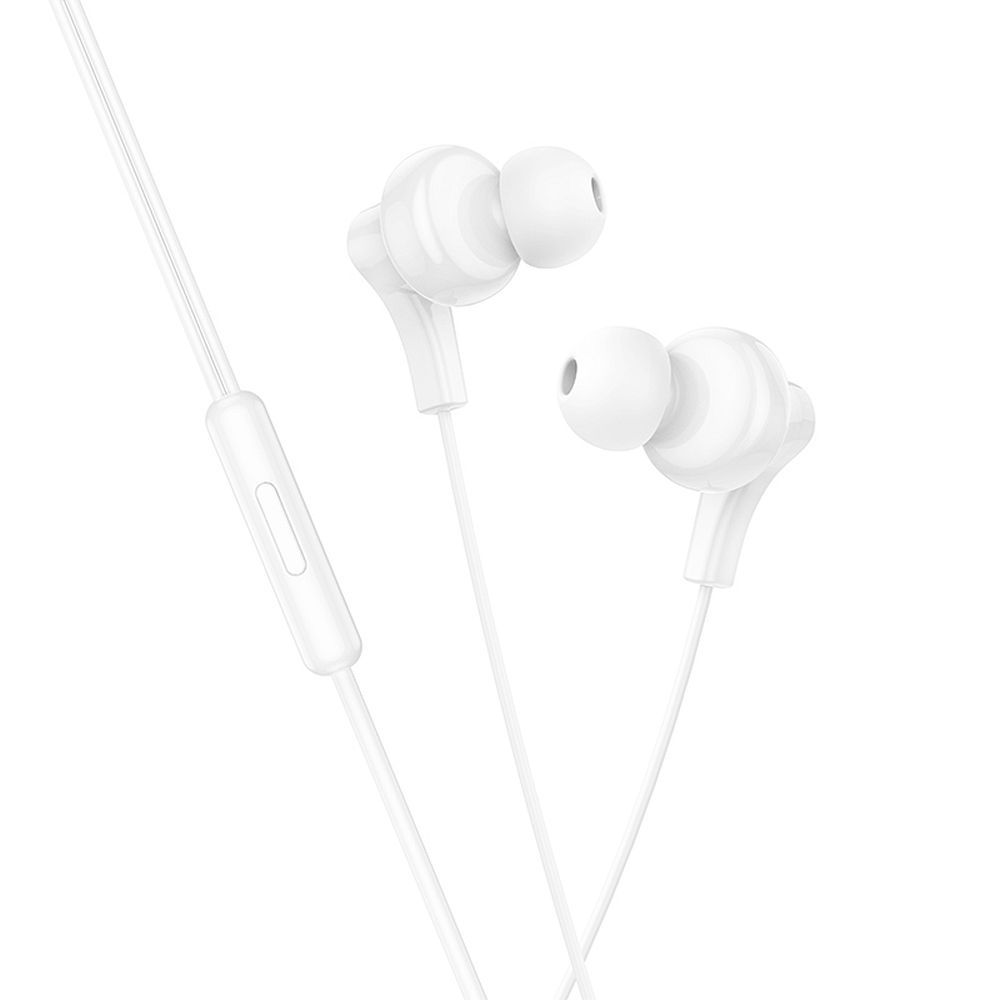 HOCO wire earphones Type C with microphone M114 white