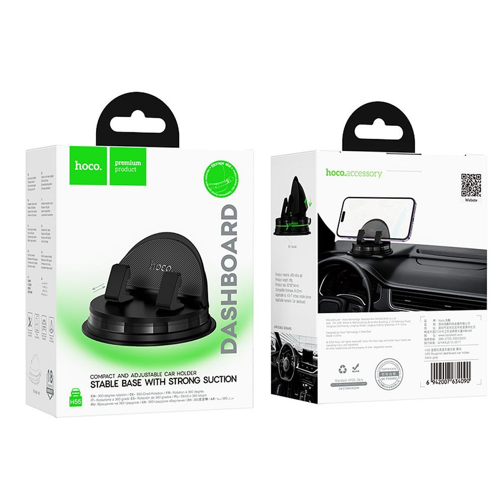 HOCO car holder for center console H55 black