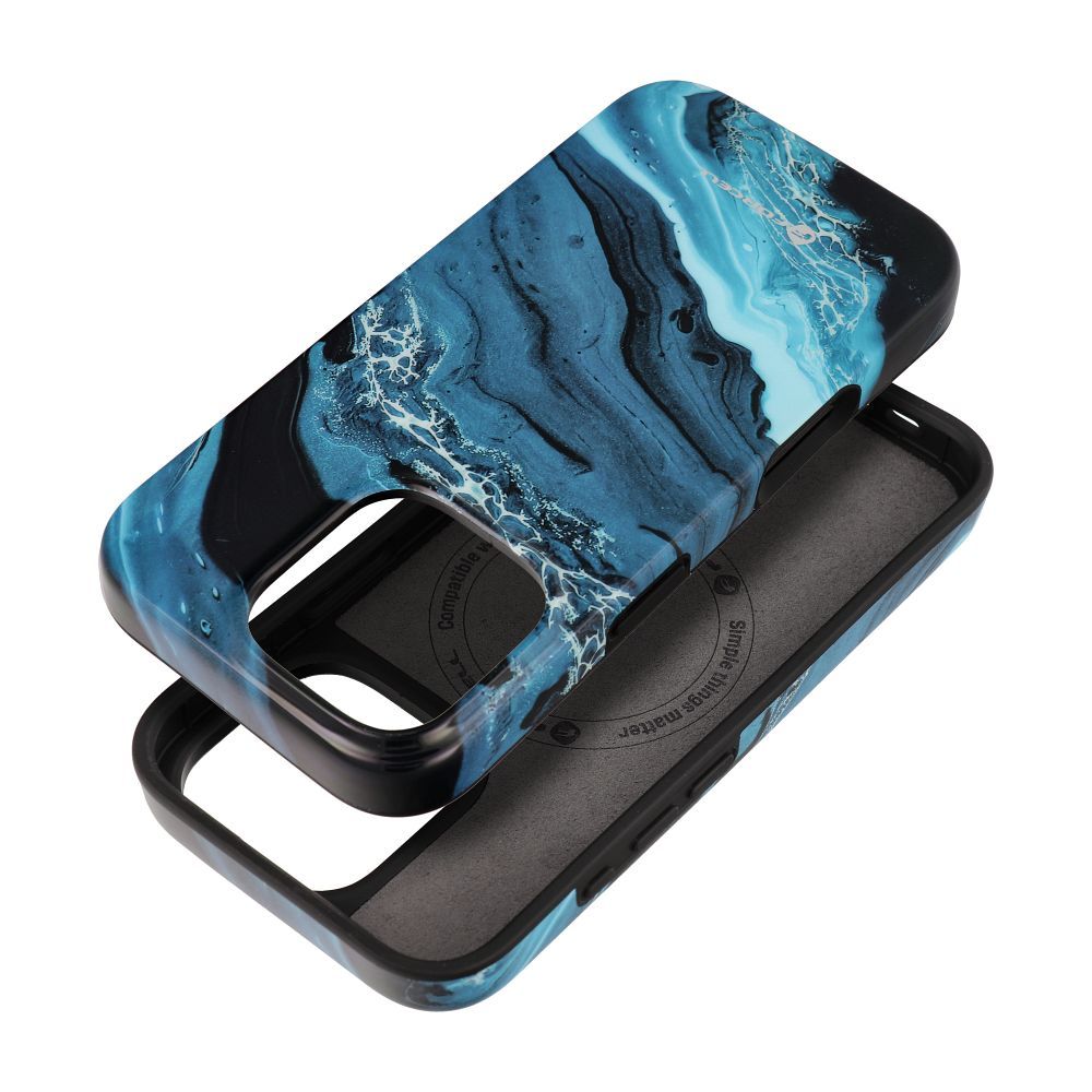 FORCELL F-PROTECT Mirage, Military Drop-Tested case compatible with MagSafe for IPHONE 15 deep sea