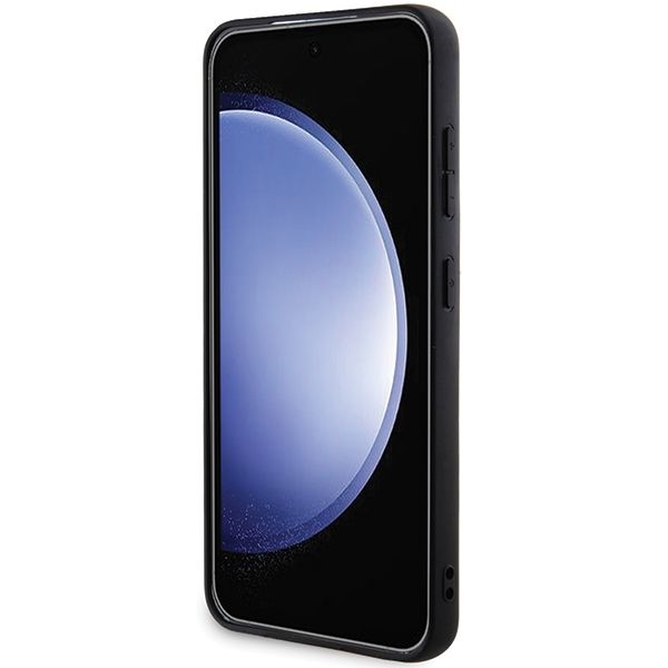 GUESS case for SAMSUNG S24 compatible with MagSafe GUHCS24SGF4GGR (4G Ring classic logo) black