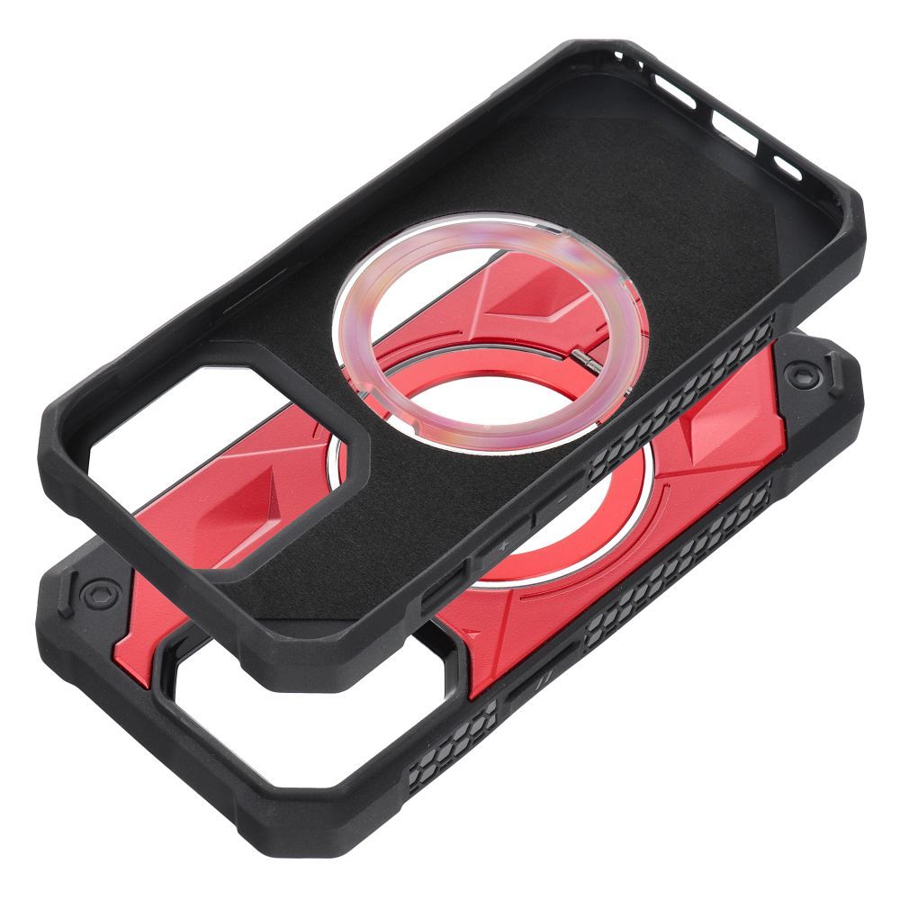 ARMOR MAG COVER case compatible with MagSafe for IPHONE 12 / 12 Pro red