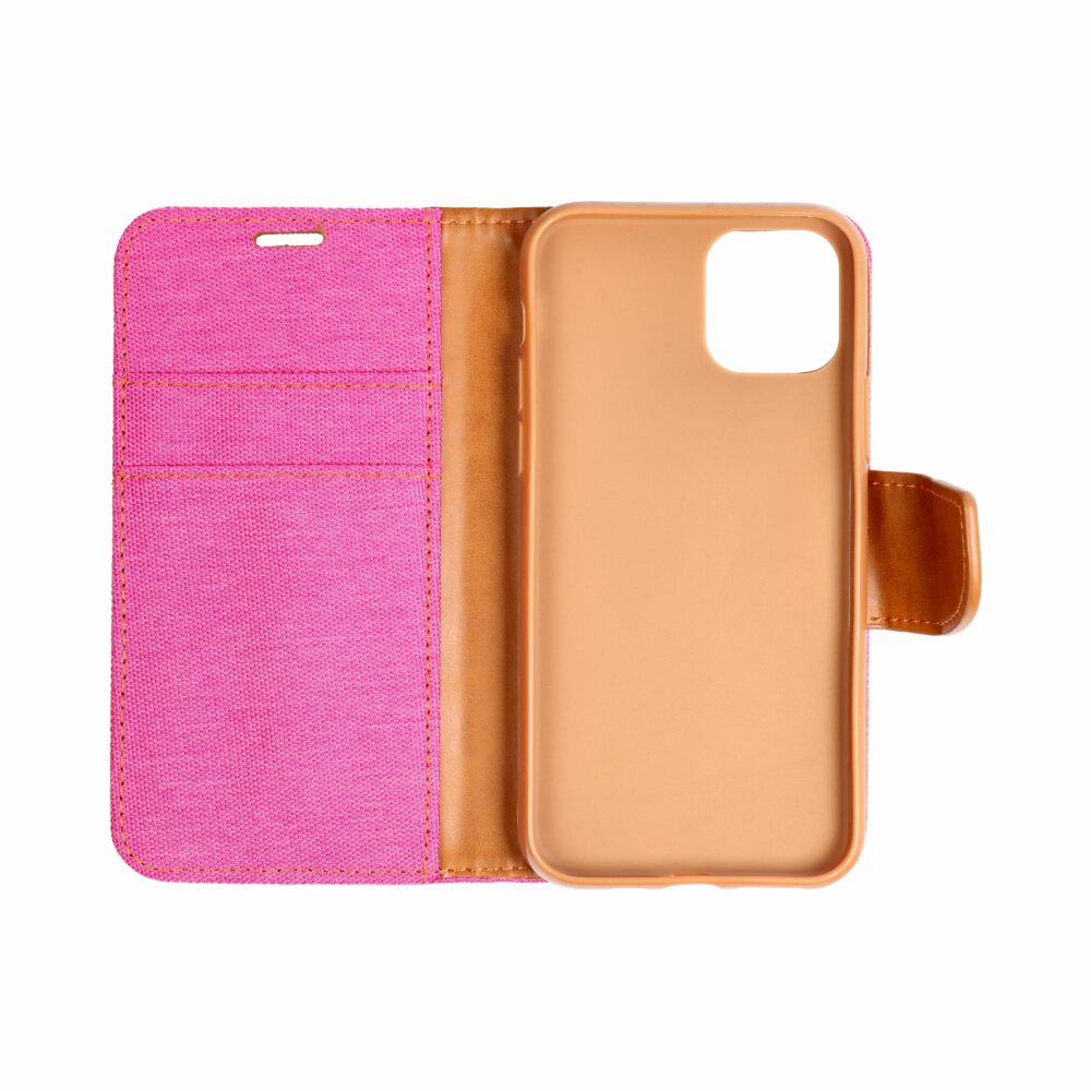 3ce934b5da1bc7ca99c147937a05683a CANVAS Book case for SAMSUNG A14 4G / A14 5G pink