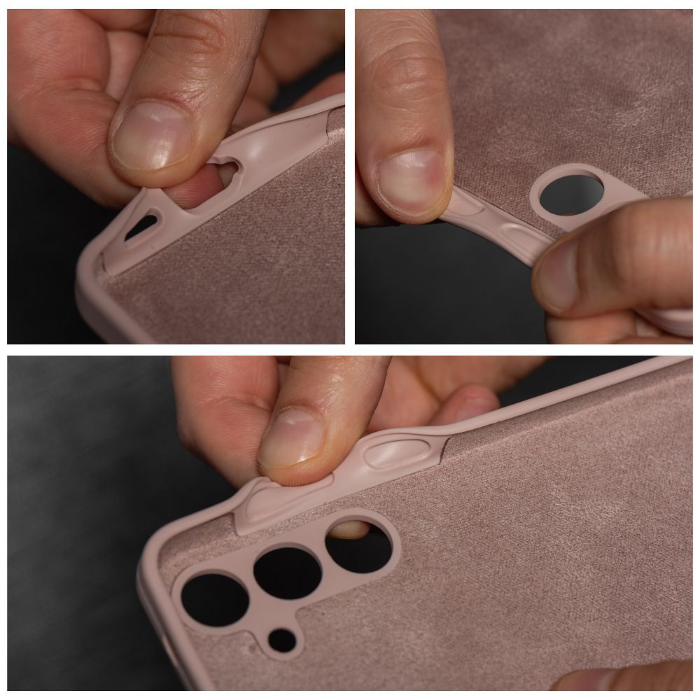 Case SILICONE 2mm for OPPO A40 sand pink