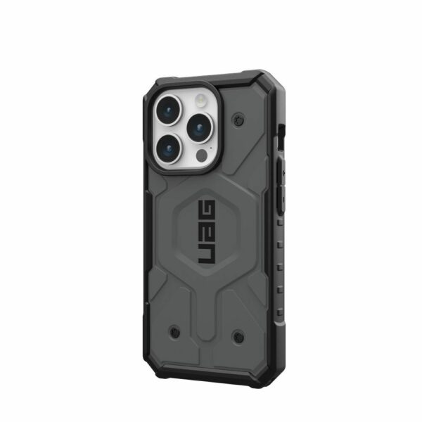 UAG Urban Armor Gear case PATHFINDER compatible with Magsafe for IPHONE 15 Pro silver