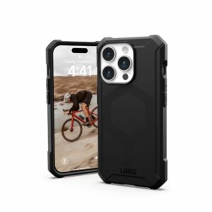 UAG Urban Armor Gear case ESSENTIAL compatible with MagSafe for IPHONE 15 Pro black