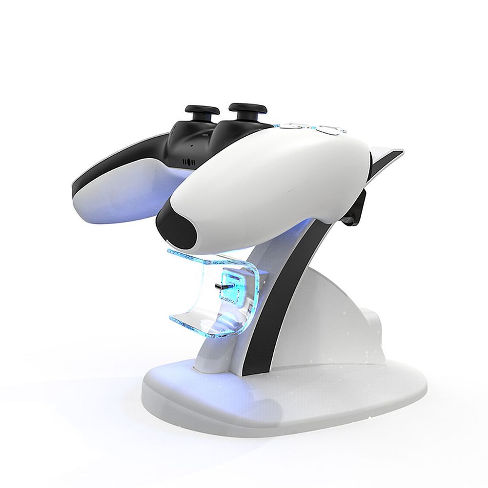3dd336c3aecff1f7028ca87c3ef7bbbc PS5 controller charging double dock charge HBP-253 white