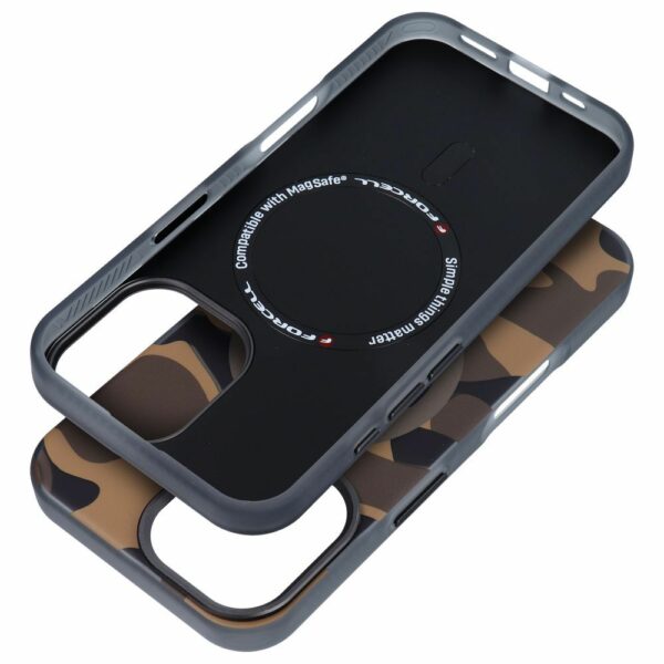 FORCELL F-PROTECT Levels with Dual Layer 4D technology, Military Drop-Test compatible with MagSafe for IPHONE 16 desert camo