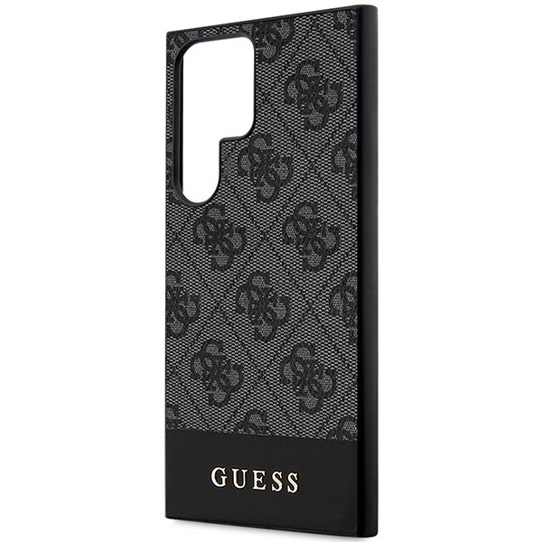 GUESS case for SAMSUNG S24 Ultra GUHCS24LG4GLGR (4G Bottom Stripe) black