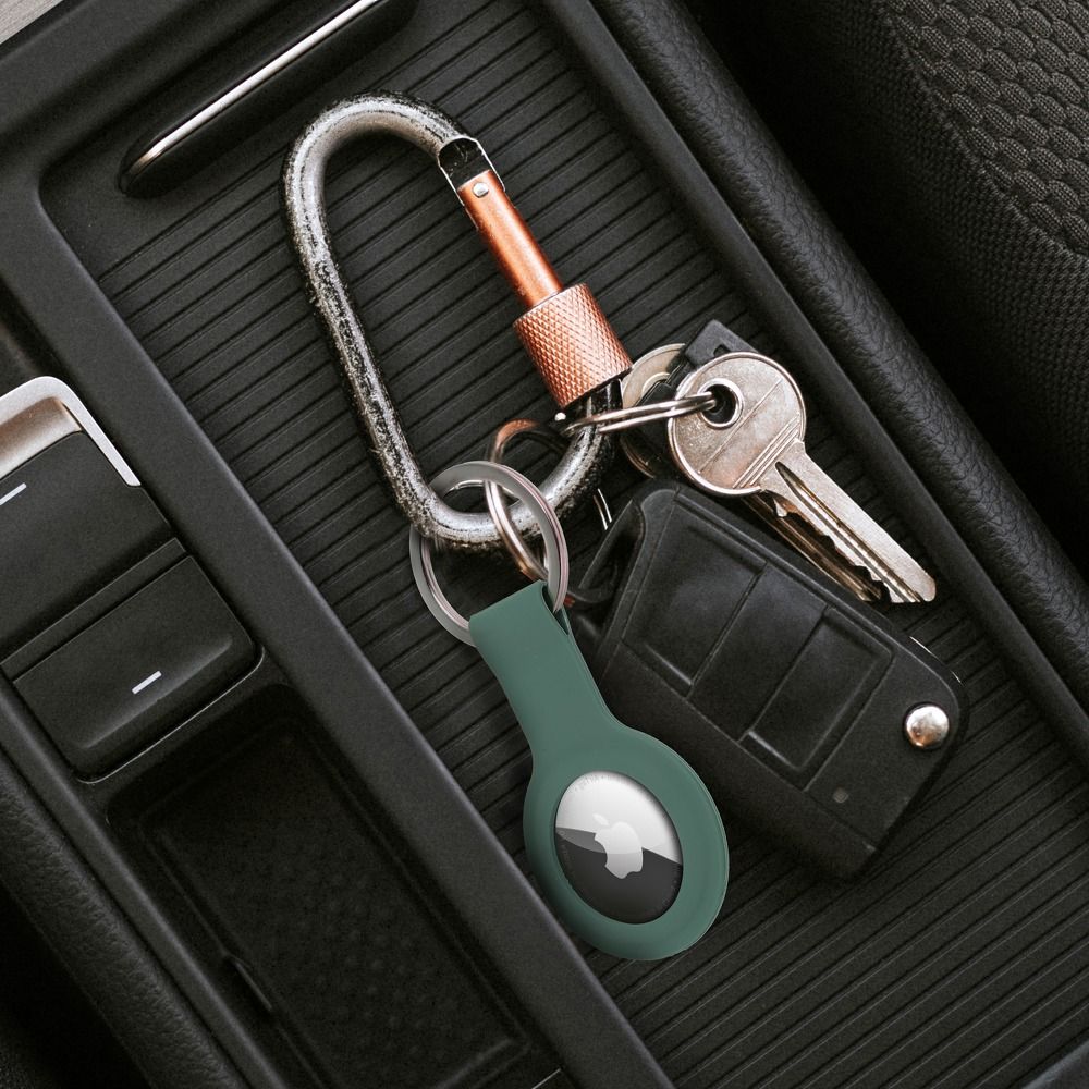 SILICONE locator holder for AIRTAG / FORCELL F-TAG green