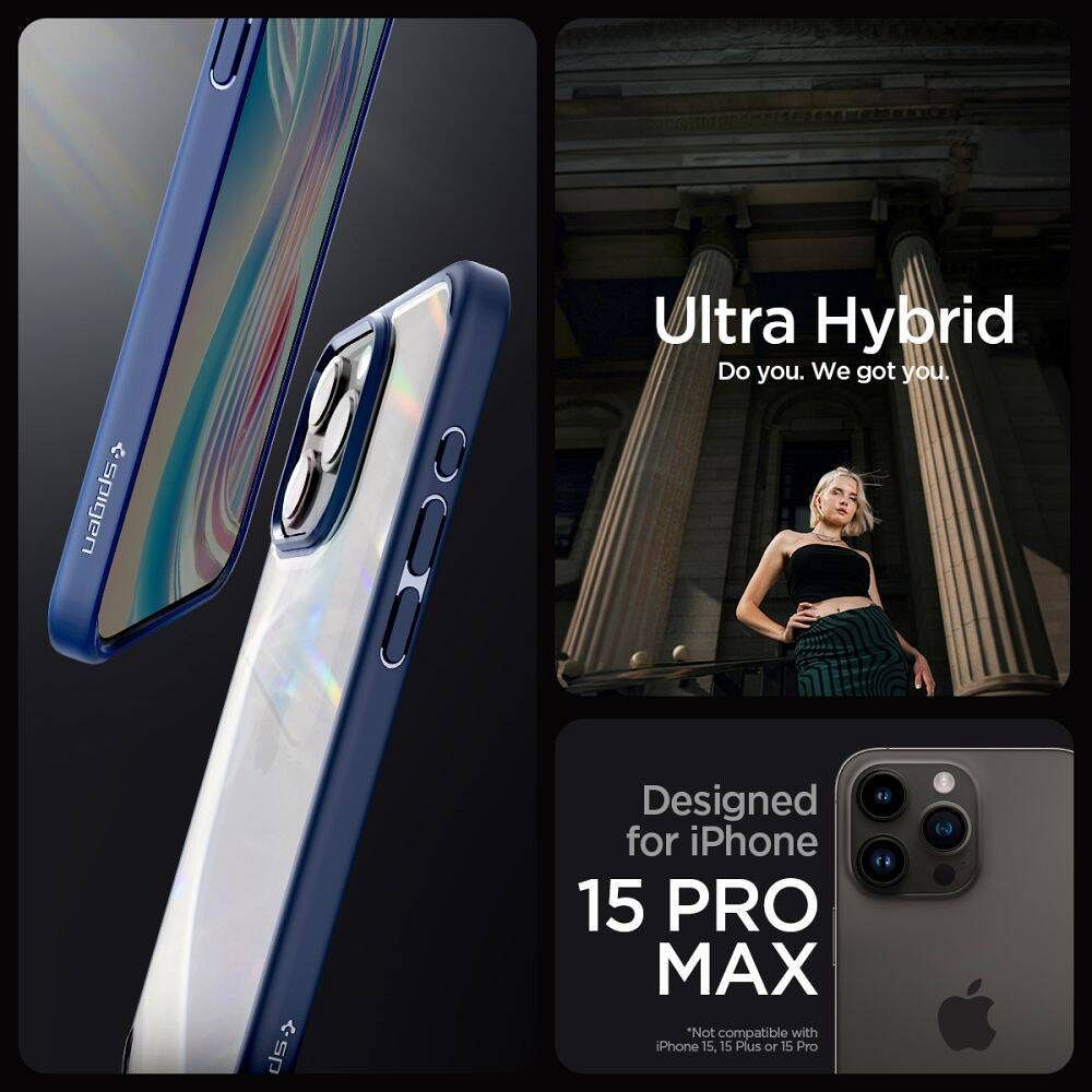 SPIGEN case ULTRA HYBRID for IPHONE 16 Pro Max navy blue