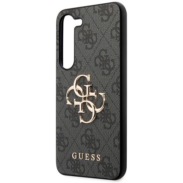 GUESS case for SAMSUNG S24 Plus GUHCS24M4GMGGR (Leather 4G Metal Logo) black