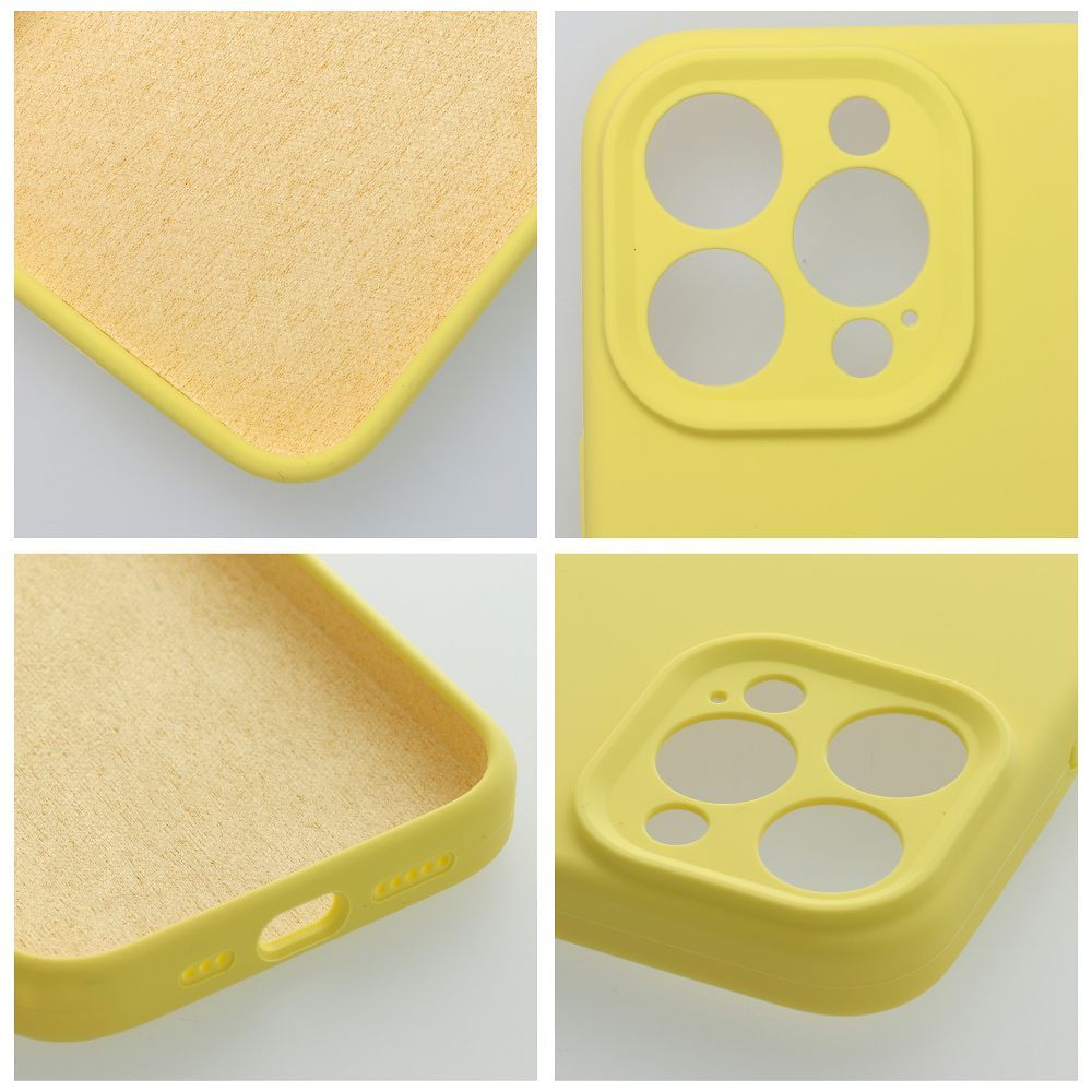 Case SILICONE 2mm for IPHONE 13 lemon
