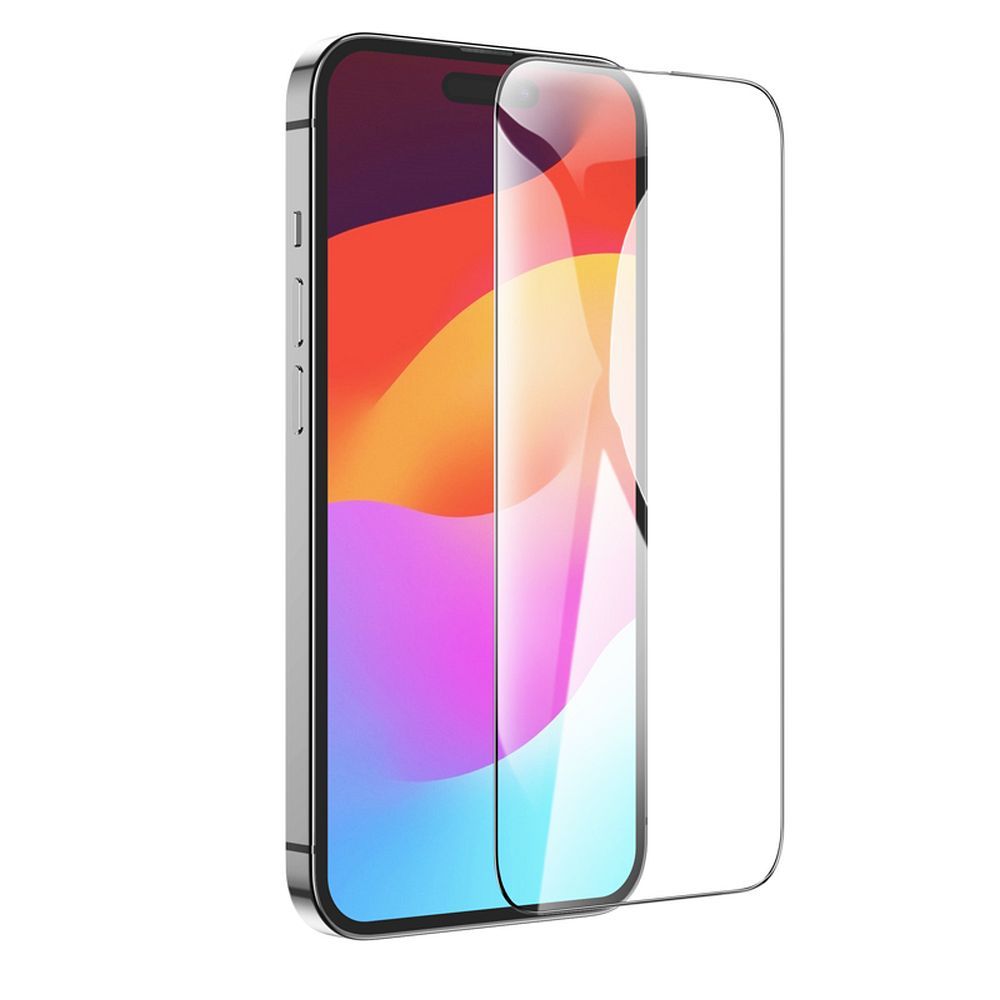 HOCO tempered glass HD 5D Guardian shield (SET 10in1) - for iPhone 15 Pro black (G14)