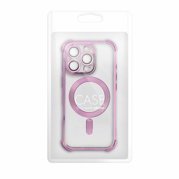 Case ANTISHOCK ELECTRO for IPHONE 16 Pro compatible with MagSafe pink