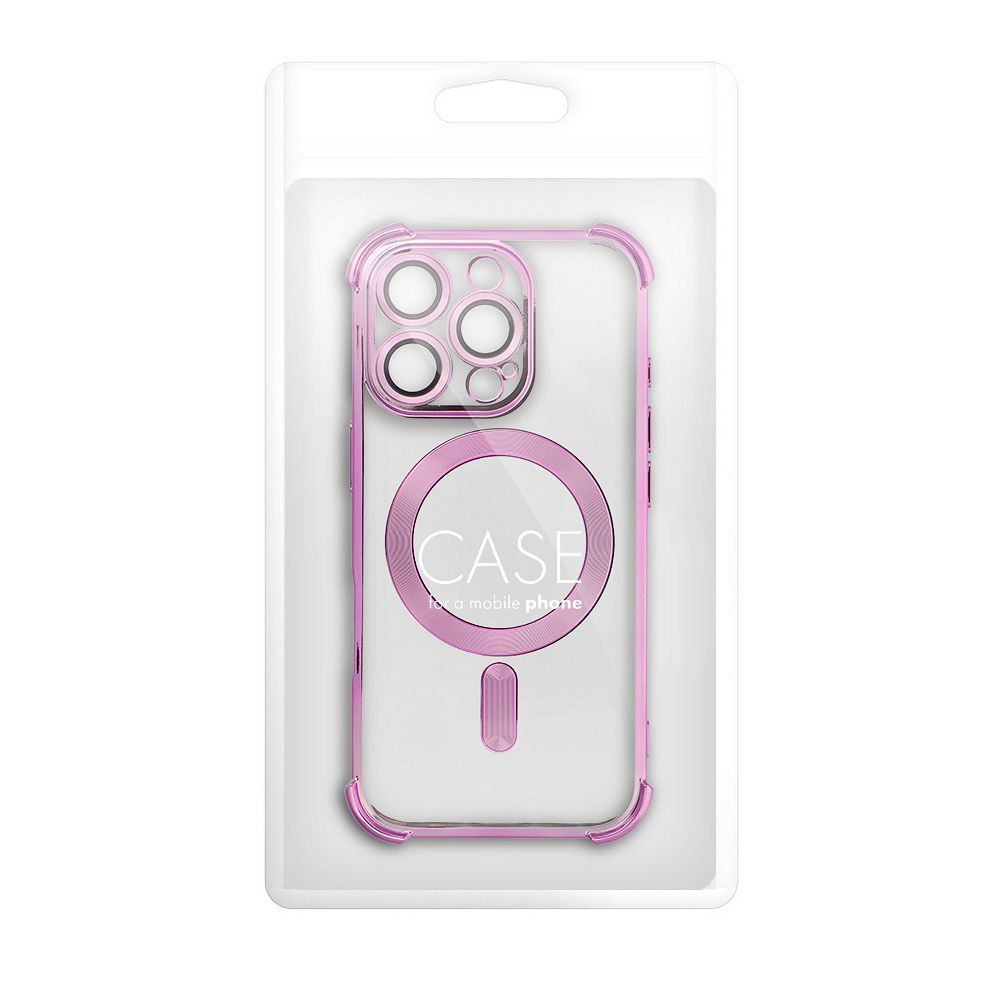 Case ANTISHOCK ELECTRO for IPHONE 16 Pro compatible with MagSafe pink