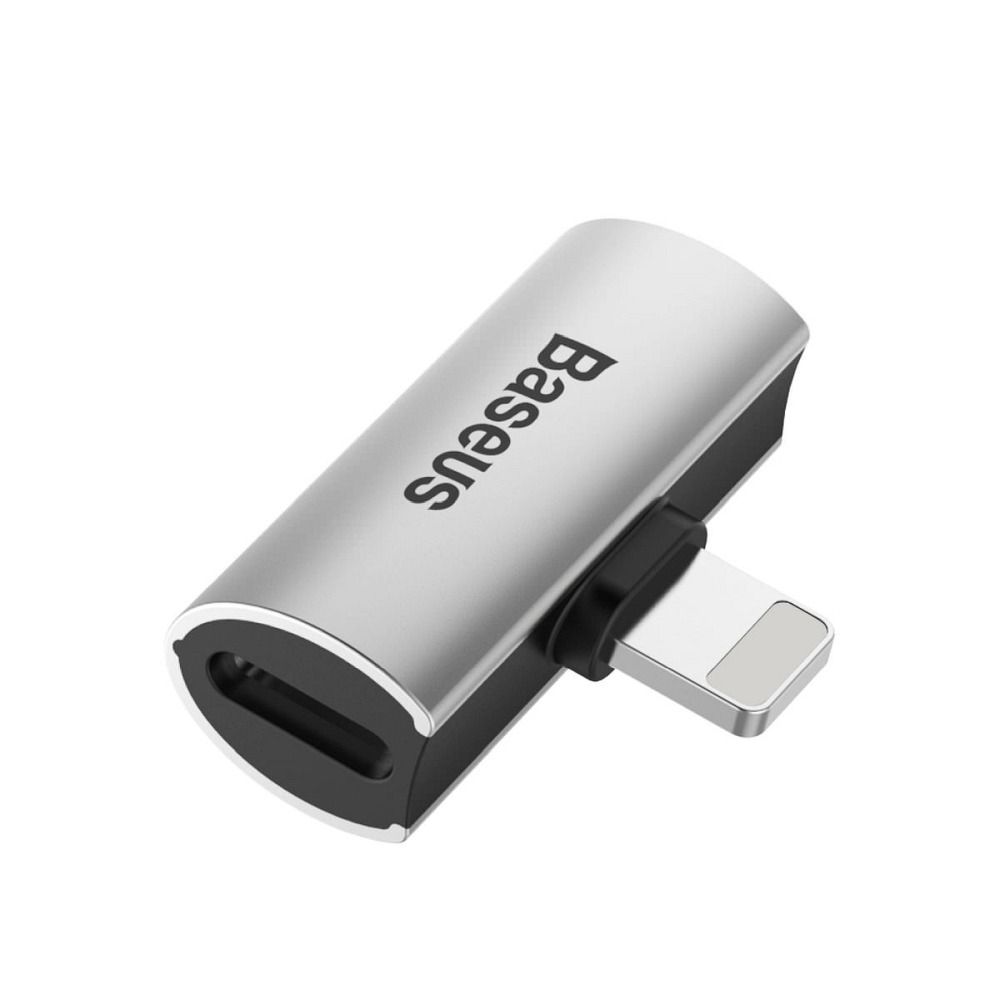 3ecaa9872d569e3133fb2ed9966c8aca BASEUS adapter 2in1 Lightning to 2 x Lightning CAL46-S1 silver black