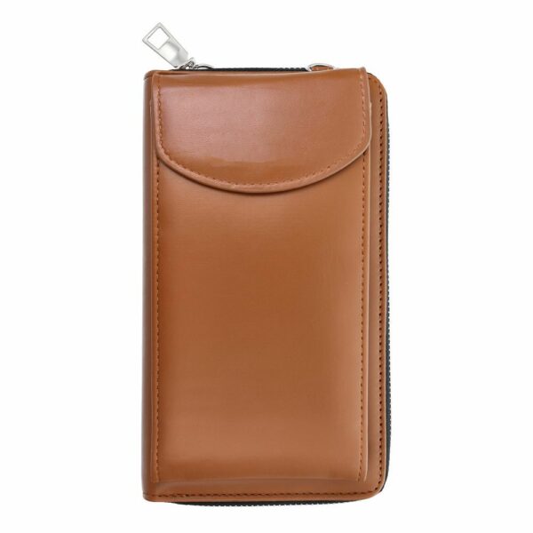 Stylish bag for mobile phone brown