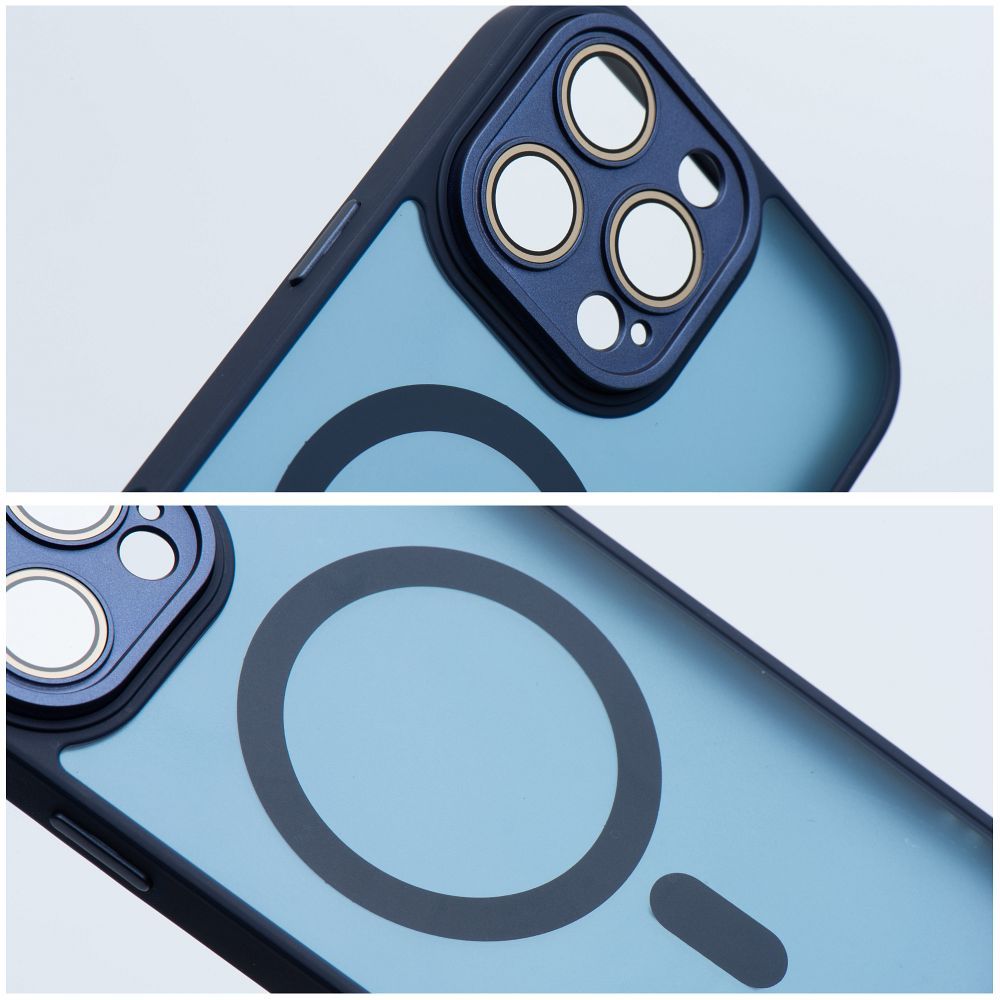 VARIETE MAG COVER Case compatible with MagSafe for IPHONE 15 PRO navy blue