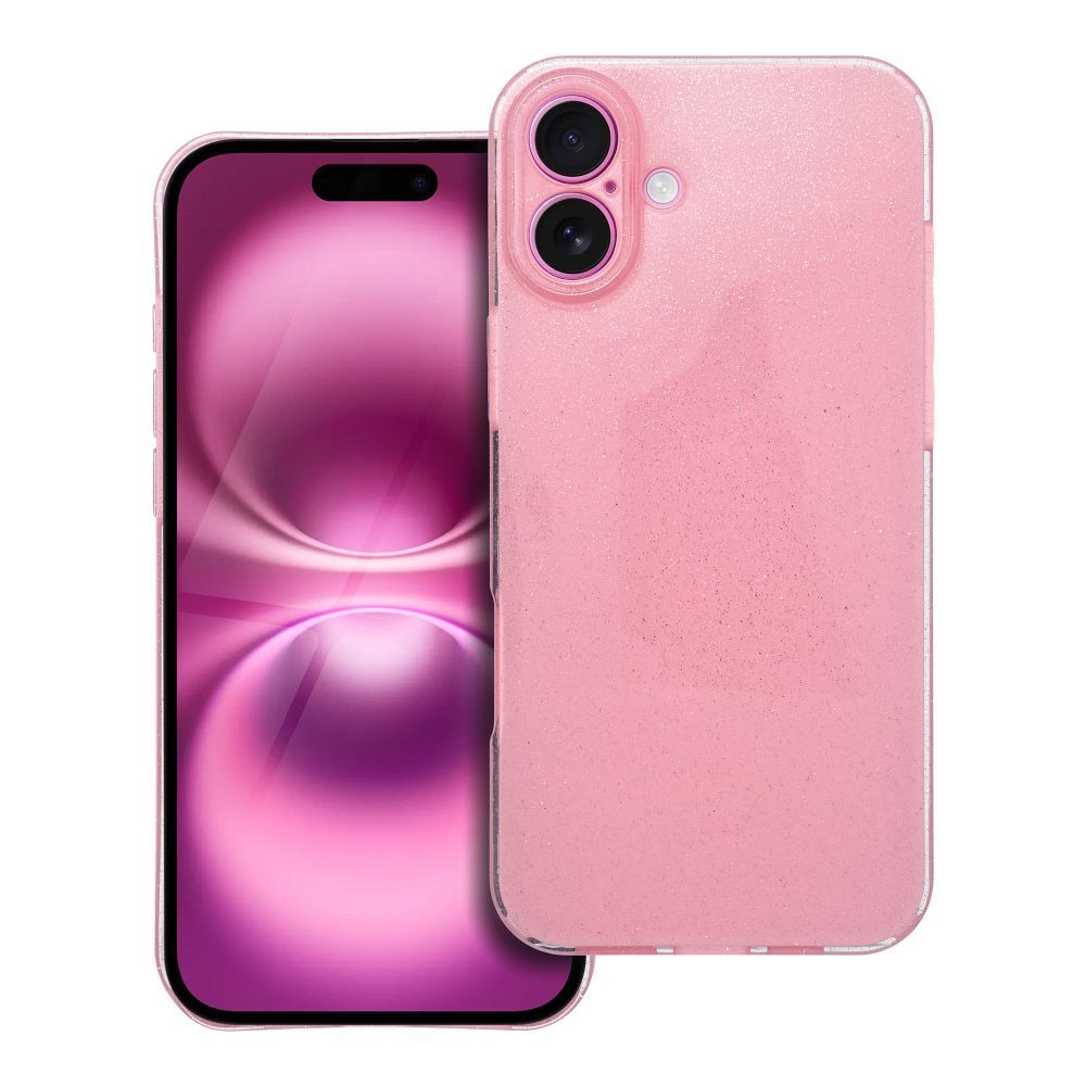 CLEAR CASE 2 mm BLINK for IPHONE 16 Plus pink