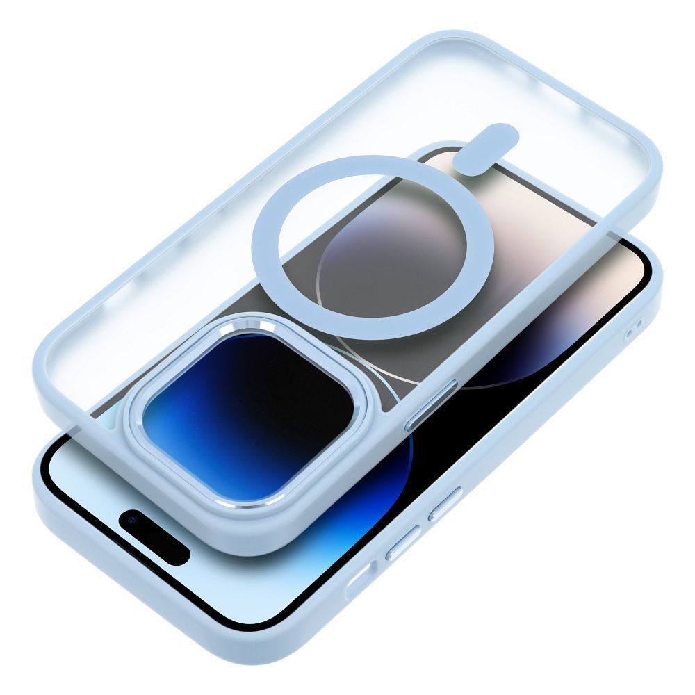 MATTE MAG COVER case compatible with MagSafe for IPHONE 11 blue