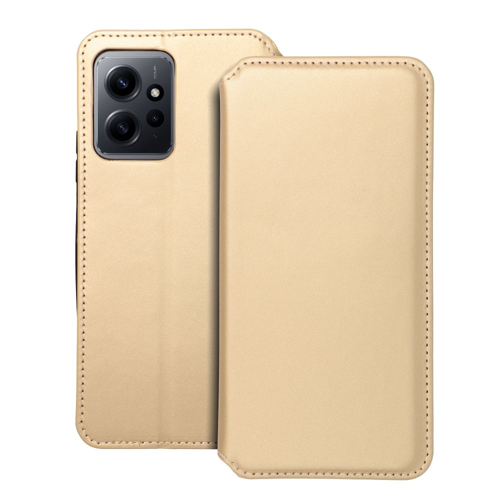 DUAL POCKET Book case for XIAOMI Redmi Note 12 5G gold