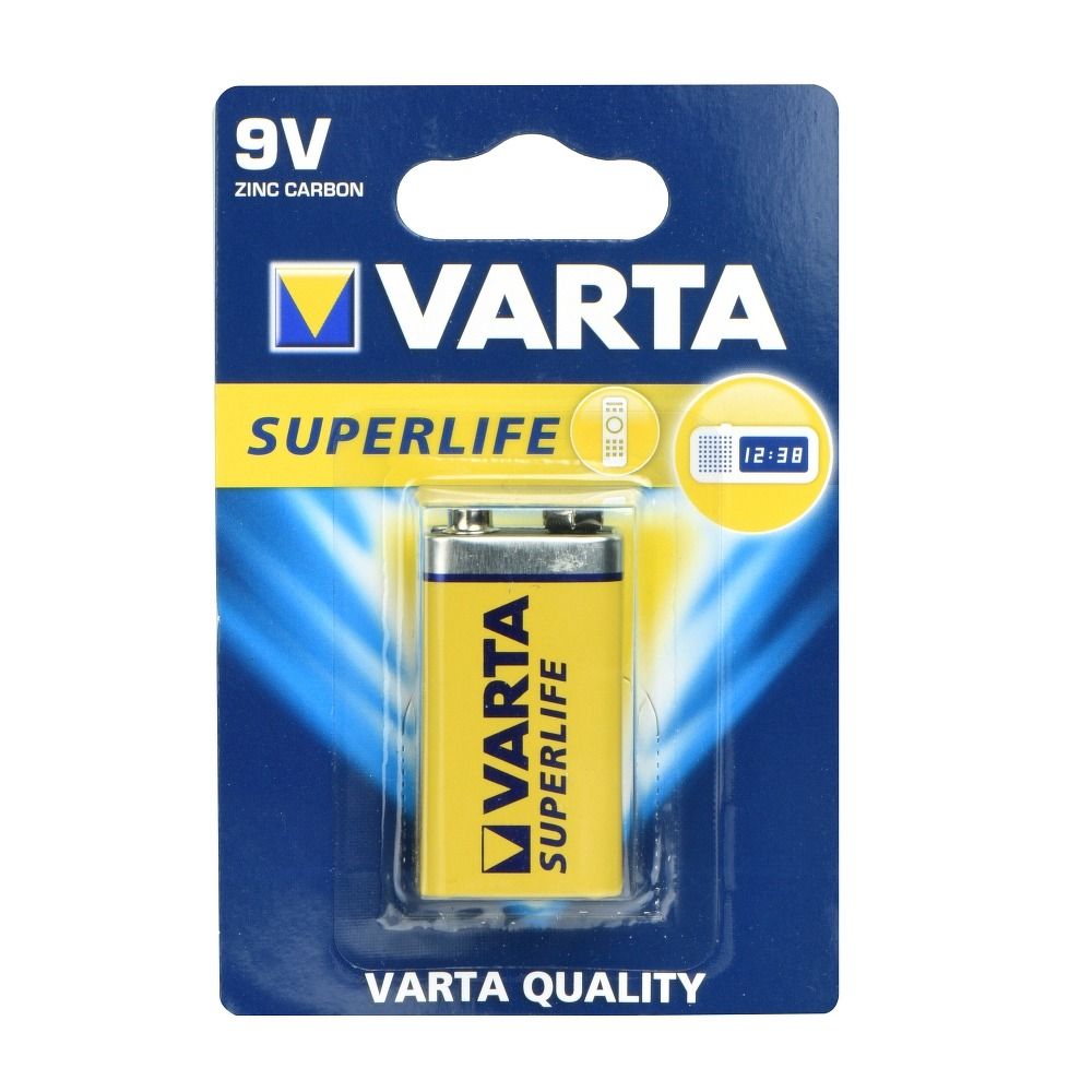 VARTA zinc battery 9V Superlife 1 pcs