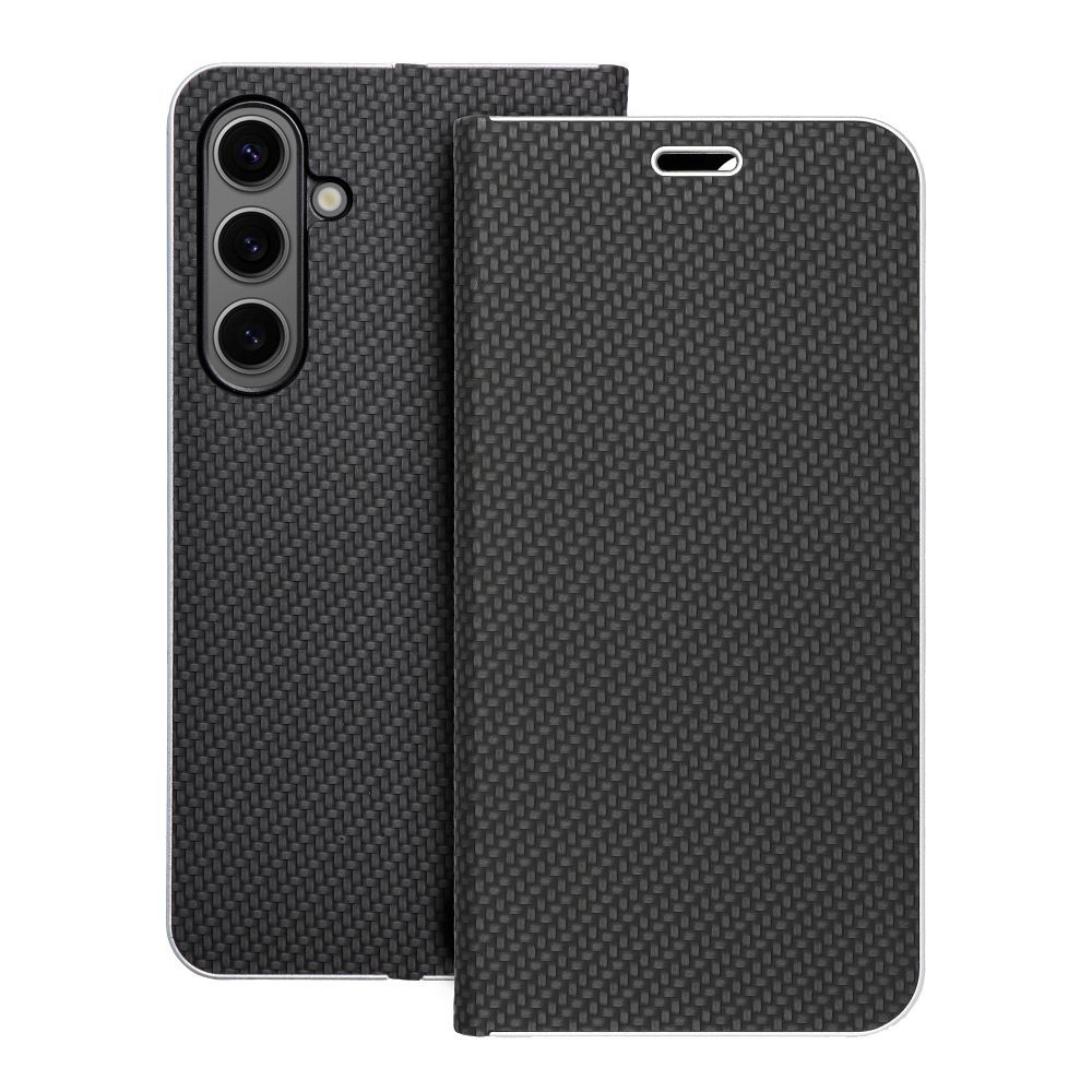 3ffdd11c39955f93be942e1b71cf37a2 LUNA Book Carbon for SAMSUNG S24 Plus black