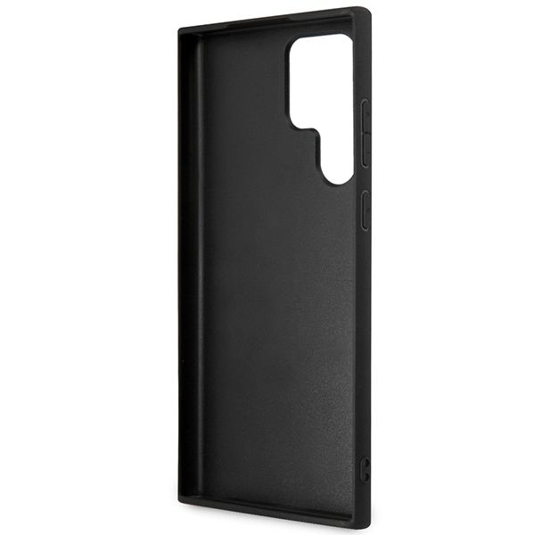 GUESS case for SAMSUNG S24 Ultra GUHCS24L4GMGGR (Leather 4G Metal Logo) black