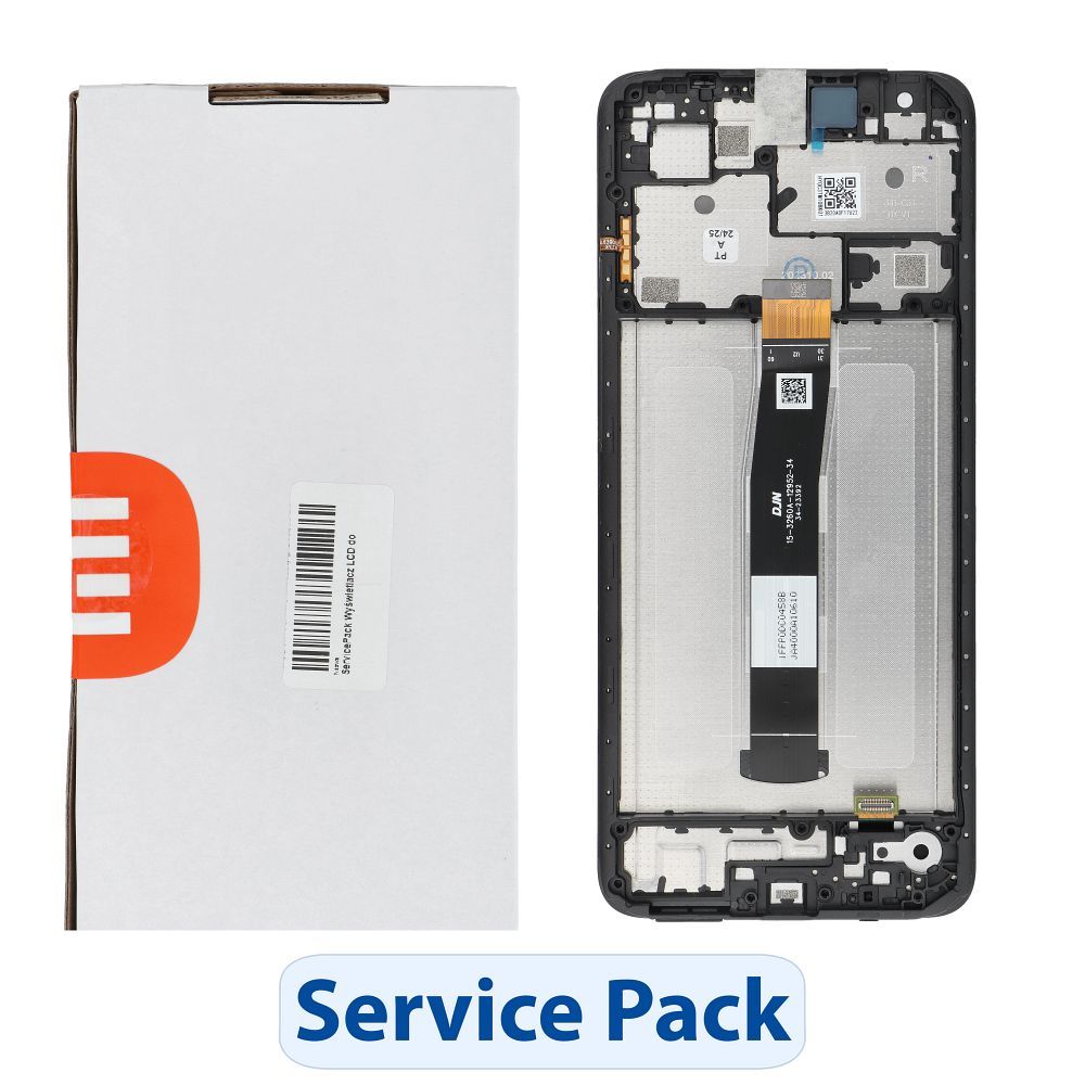 ServicePack LCD Display for XIAOMI Redmi 12C Gray 5600010C3T00