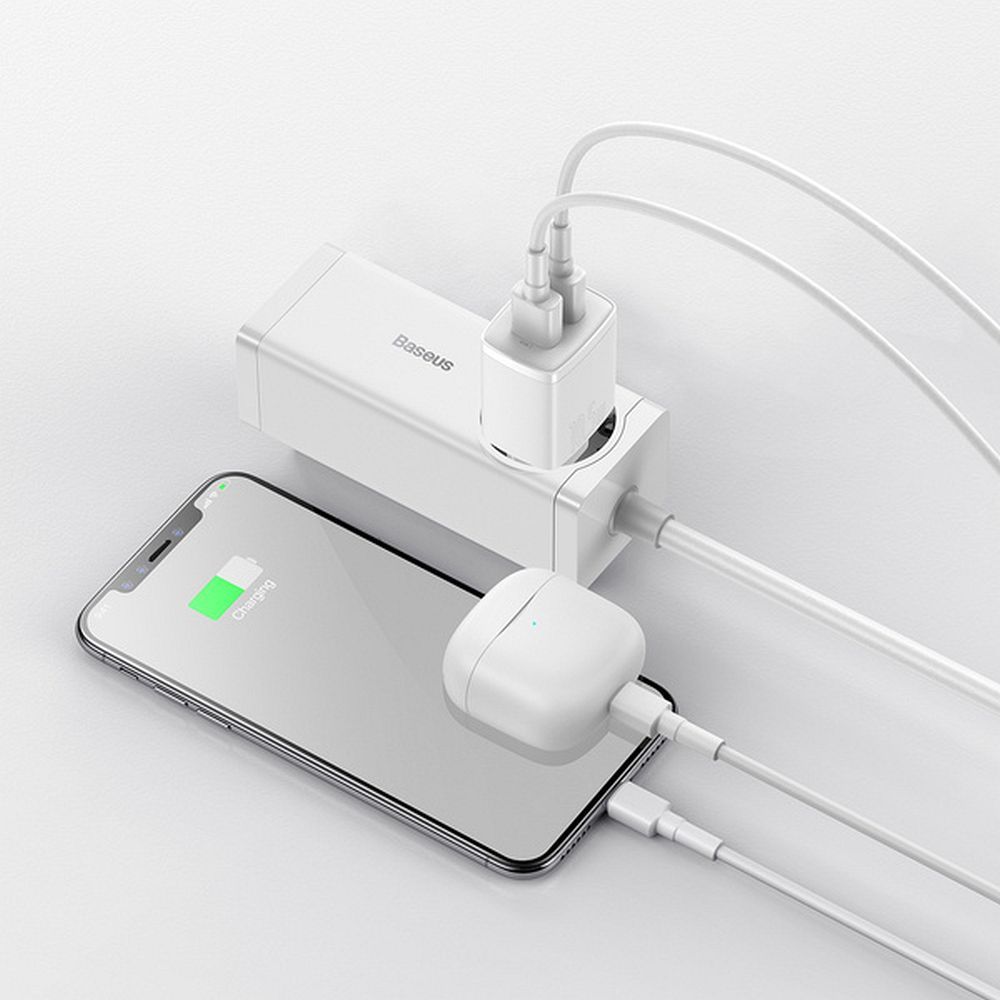 403e00f167ae8668fef0caa25543c82e BASEUS wall charger 2 x USB A 2,1A 10,5W CCXJ010202 white