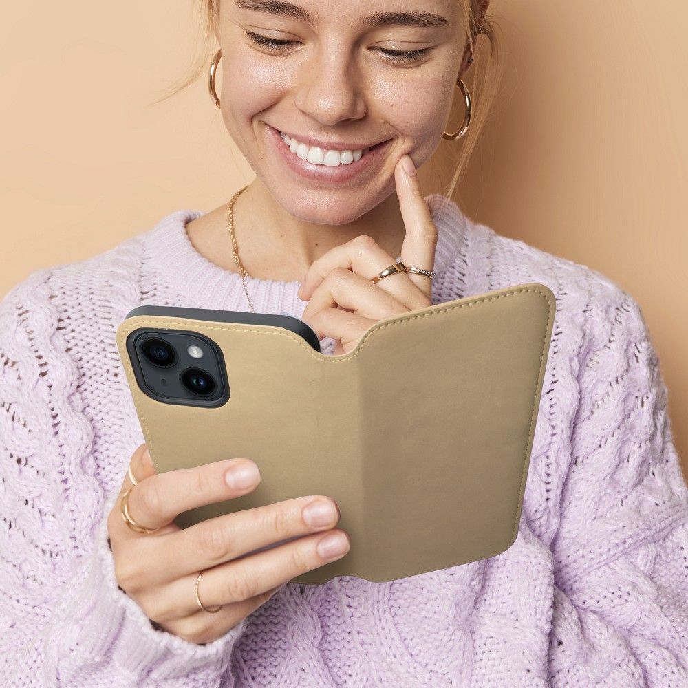 DUAL POCKET Book case for XIAOMI Redmi Note 12 5G gold