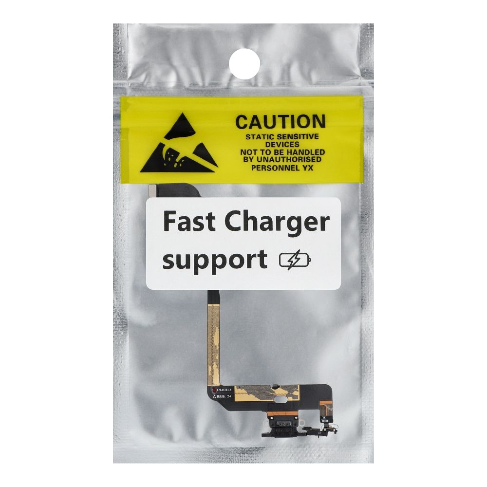 Charging flex USB for IPHONE XS black (used)