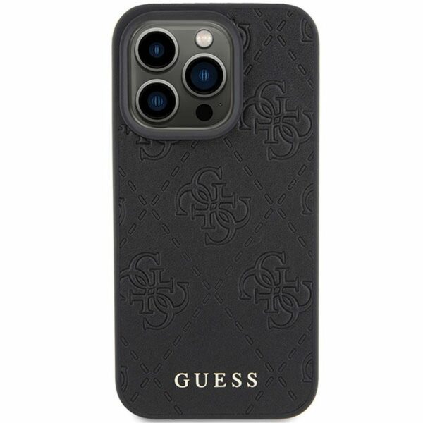GUESS case for IPHONE 15 Pro GUHCP15LP4EPMK (Quilted 4G Classic) black