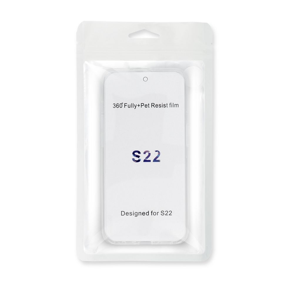 Case 360 FULL COVER PC + TPU for SAMSUNG S22 Plus transparent