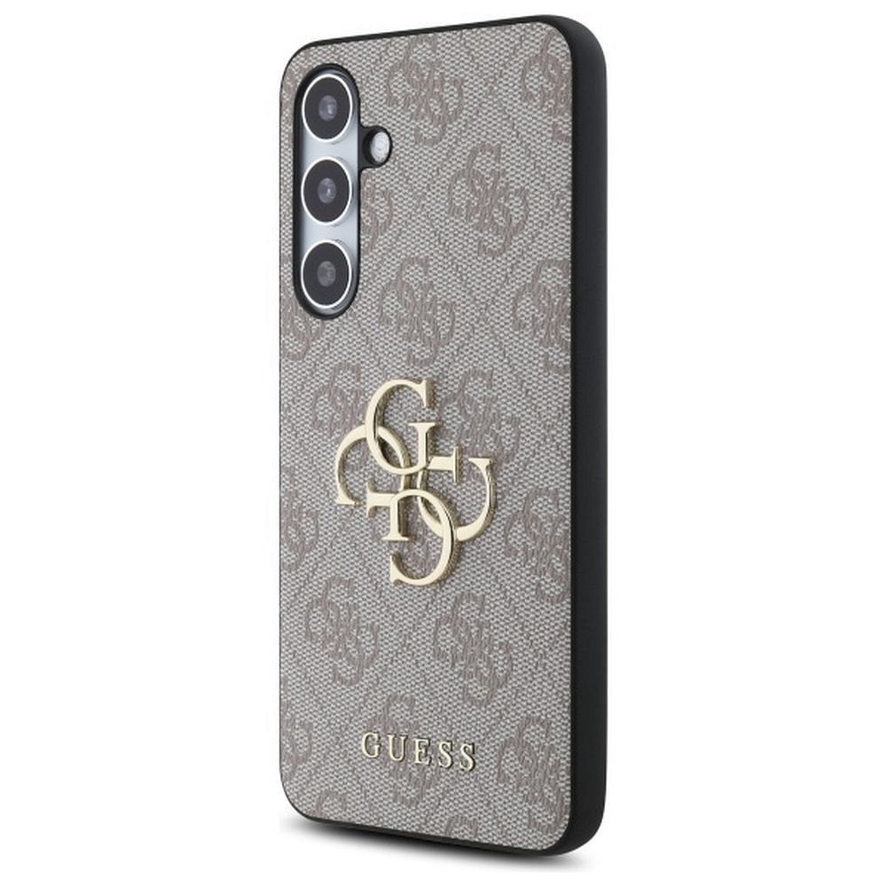 GUESS case for SAMSUNG S24 FE GUHCS24FE4GMGPI (HC PU 4G Big Metal Logo) pink