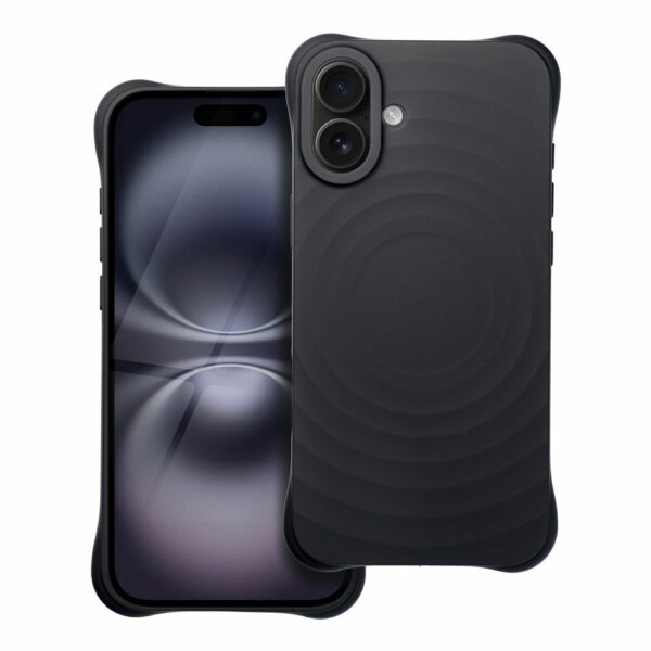 Silicone Zephyr Mag Cover compatible with MagSafe do IPHONE 16 PLUS black
