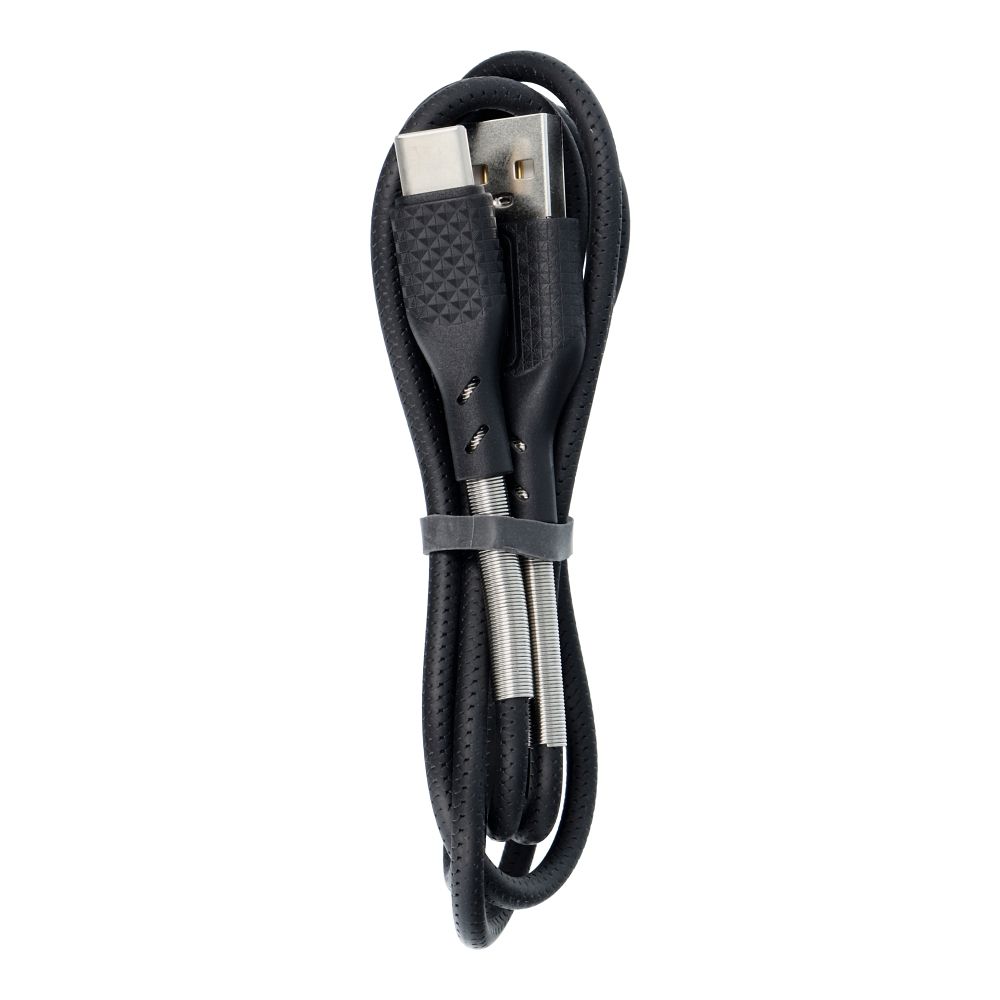 FORCELL F-ENERGY Carbon CB-02A cable USB A to Type C 2,4A 18W 1 m black