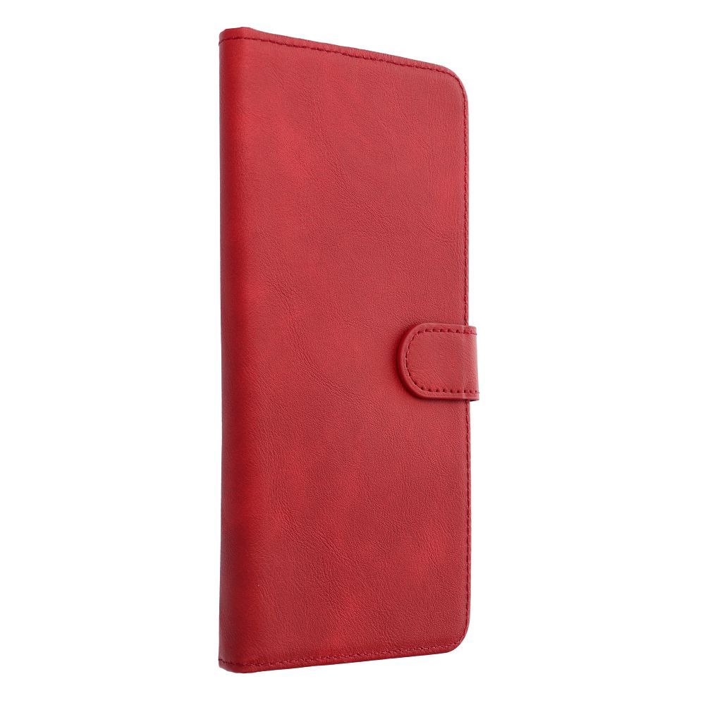 Universal book case COMMON size S for IPHONE 12 / 13 / SAMSUNG S6 / A5 2016 / XCOVER 4 / S22 / HUAWEI P8 2017 red