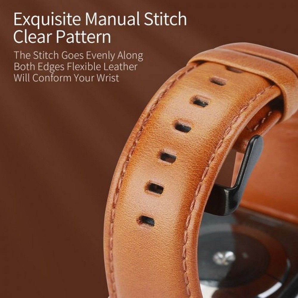DUX DUCIS strap YA genuine leather for Apple Watch 42 / 44 / 45 / 49 mm brown