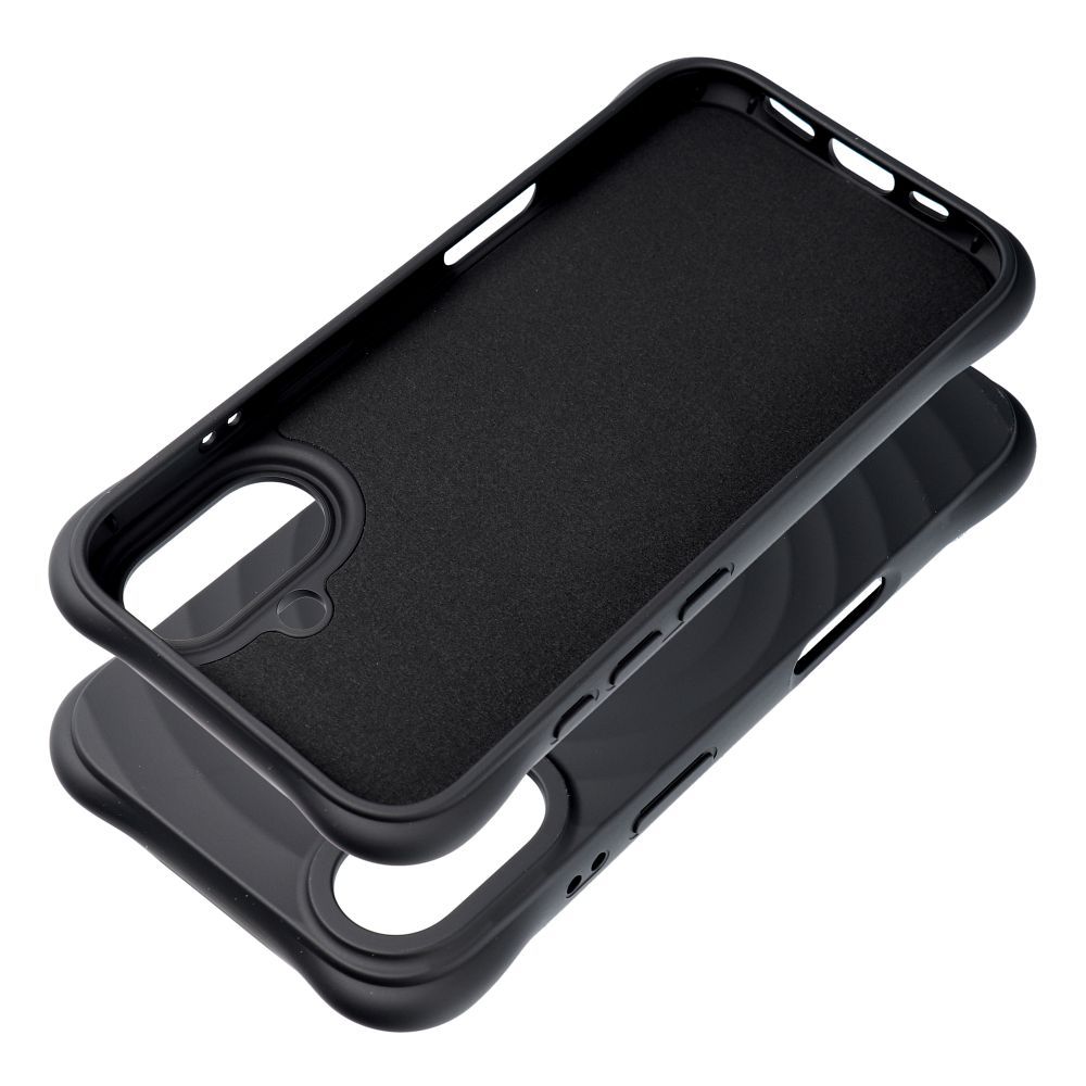 Silicone Zephyr Mag Cover compatible with MagSafe do IPHONE 16 black