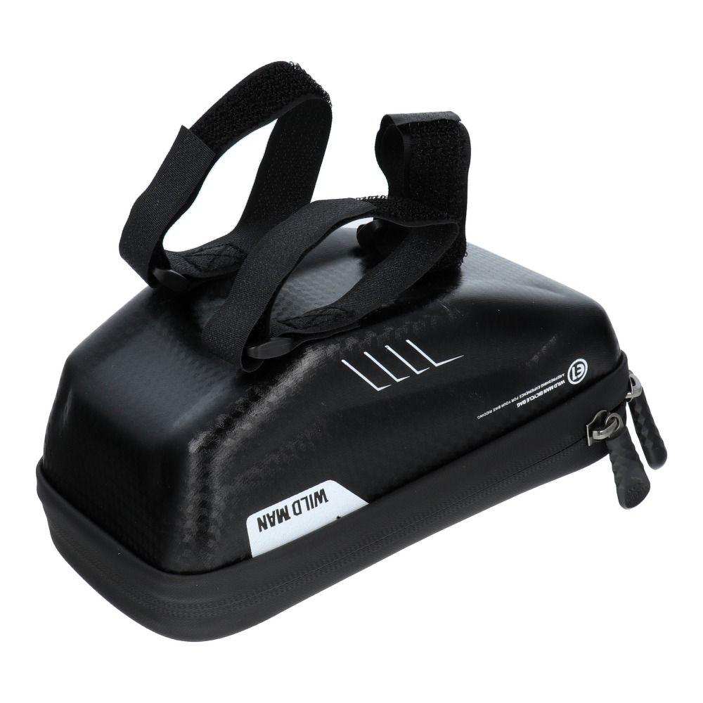 WILDMAN traveling bag for bike handlebars with zipper E1 1L ( 4 "- 7" ) black