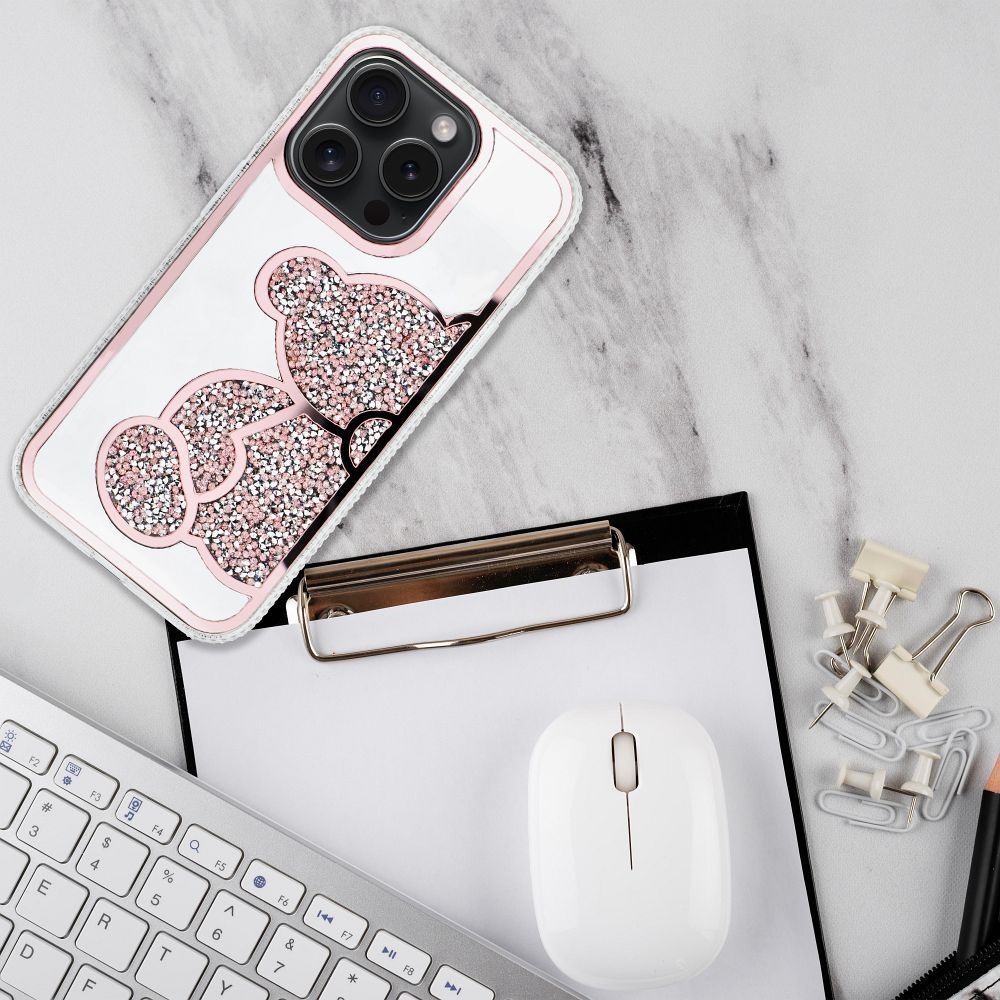 TEDDY BEAR Case for IPHONE 16 Pro pink